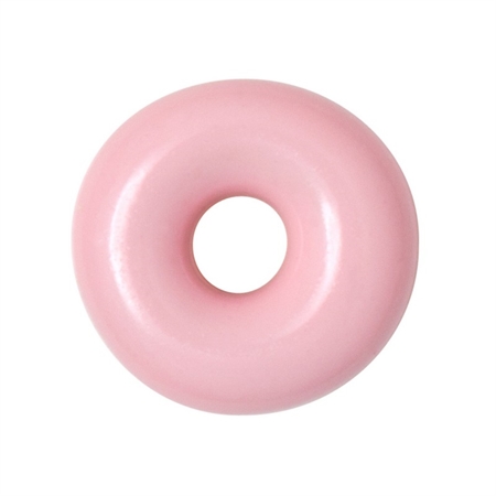 LULU Copenhagen Donut ørering i forgyldt sølv light pink